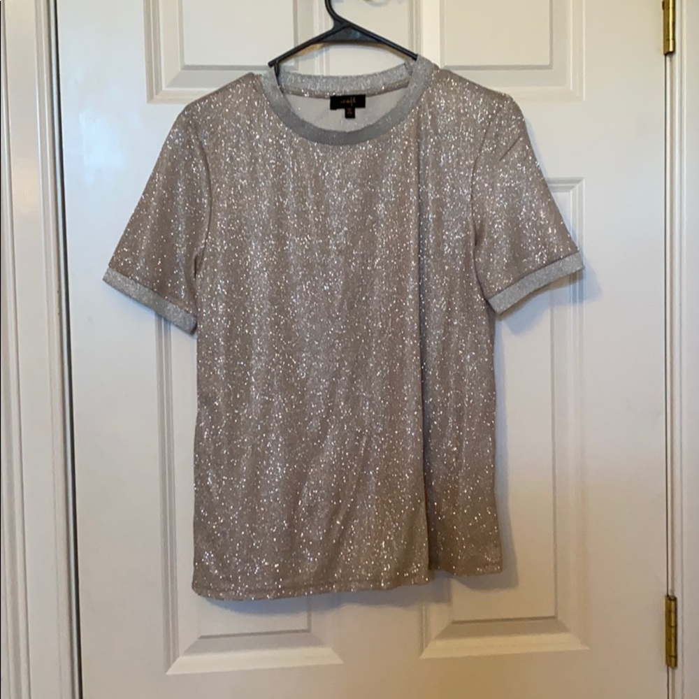 NWOT - Gettin Glitzed Shimmer Top